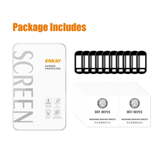 10 PCS For Garmin Smart 5 ENKAY 3D Full Coverage Soft PC Edge + PMMA HD Screen Watch Film by ENKAY