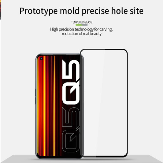 For OPPO Realme Q5 PINWUYO 9H 2.5D Full Screen Tempered Glass Film(Black) by PINWUYO