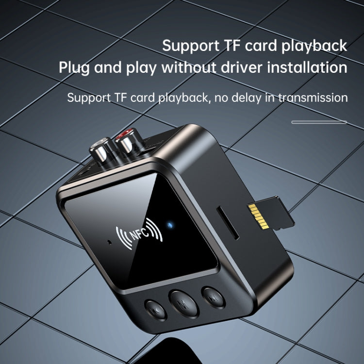 C51 Car Bluetooth 5.1 Audio Receiver Support NFC / Calls / TF Card / MP3 Playback by buy2fix