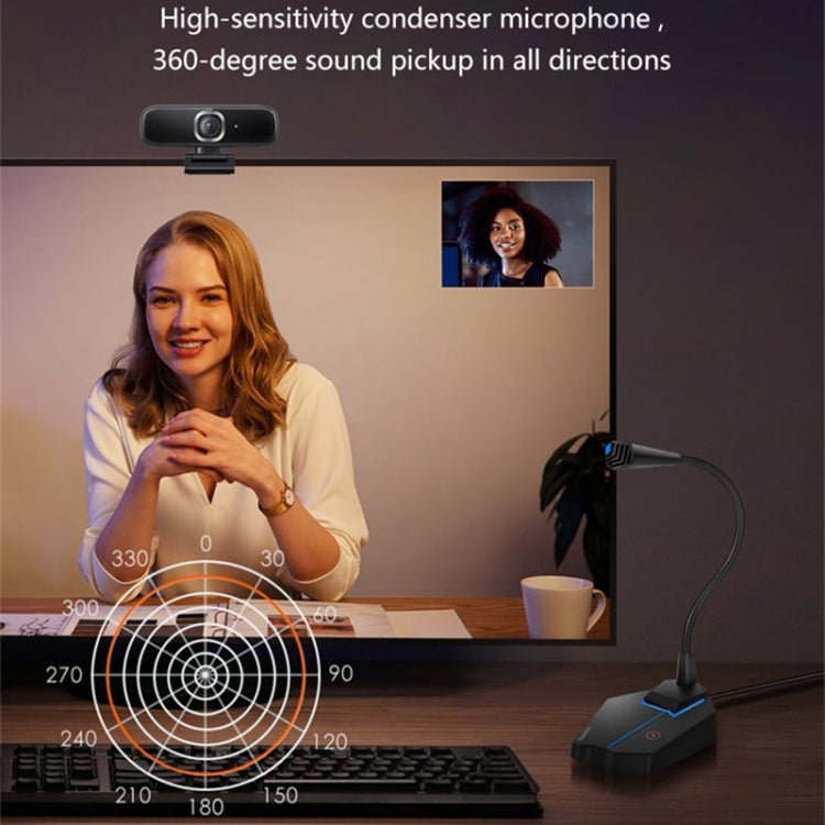 Yanmai G25 USB High Sensitive Microphone RGB Gaming Gooseneck Table Mic by Yanmai