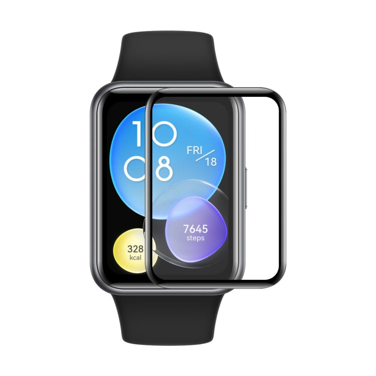 1 PC For Huawei Watch Fit 2 ENKAY Hat-Prince 3D Full Coverage Soft PC Edge + PMMA HD Screen Protector Film - Screen Protector by ENKAY | Online Shopping UK | buy2fix