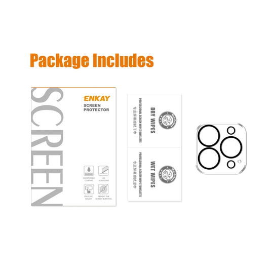 1 PCS ENKAY Hat-Prince 9H Rear Camera Lens Tempered Glass Film for iPhone 14 Pro / 14 Pro Max by ENKAY
