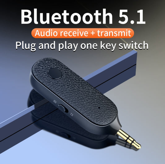 T06 2 in 1 Car Bluetooth 5.1 Receiver 3.5mm Audio Transmitter by buy2fix