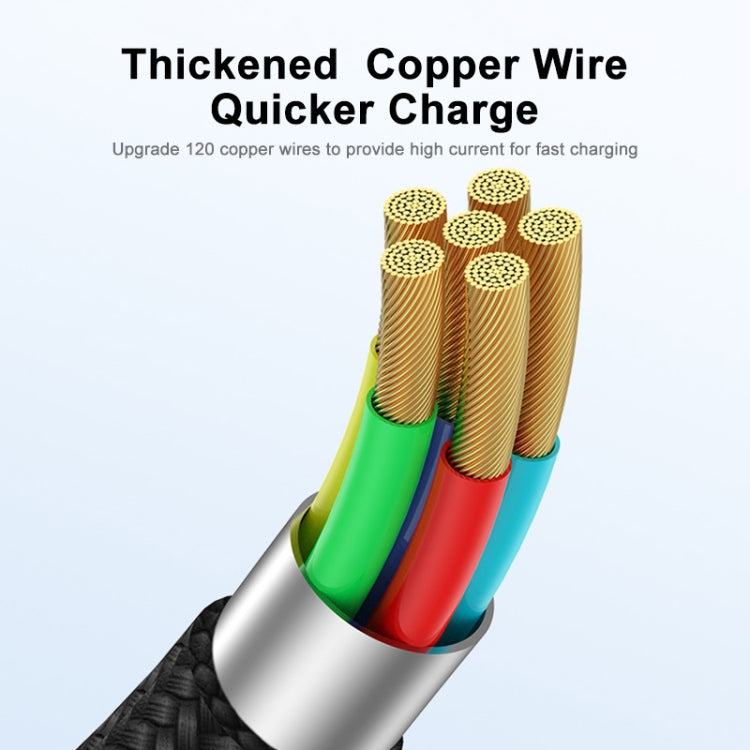 ENKAY Hat-Prince 1m PD100W 2 in 1 USB 3.0 / Type-C to Type-C 6A Super Fast Charging Data Cable by ENKAY