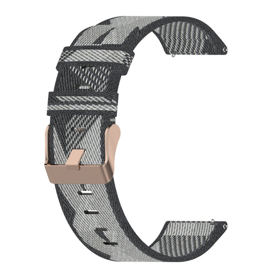 For Garmin Venu 2 Plus 20mm Nylon Woven Watch Band(Grey) by buy2fix