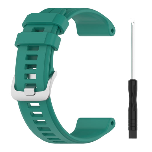 For Garmin Approach S62 22mm Solid Color Silicone Watch Band(Green) by buy2fix