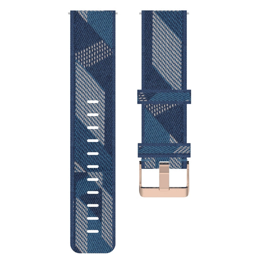 For Samsung Galaxy Watch 4 40mm 20mm Nylon Woven Watch Band(Blue) by buy2fix