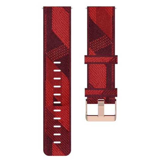 For Samsung Galaxy Watch 42mm 20mm Nylon Woven Watch Band(Red) by buy2fix