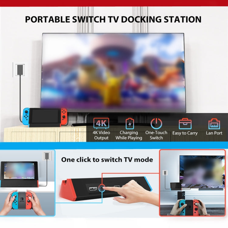 1000Mbs LAN Port 4K HDMI Adapter For Nintendo Switch/Switch OLED (LAN Model) by buy2fix