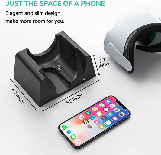 For Oculus Quest 2 VR Charging Stand VR Accessories Host Storage Bracket Charging Stand by buy2fix