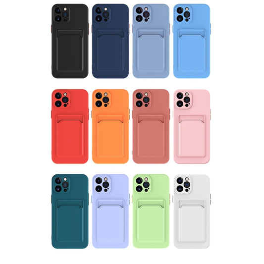 For iPhone 14 Skin Feel Card Color Button TPU Case (Black) by buy2fix