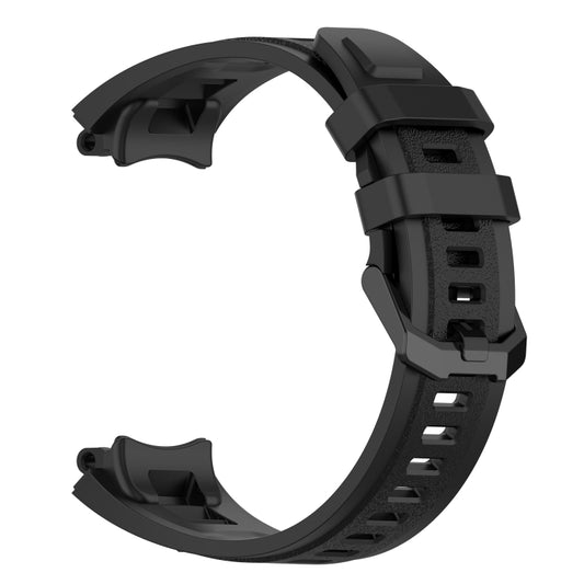 For Amazfit T-Rex 2 Silicone Leisure Watch Band(Black) by buy2fix