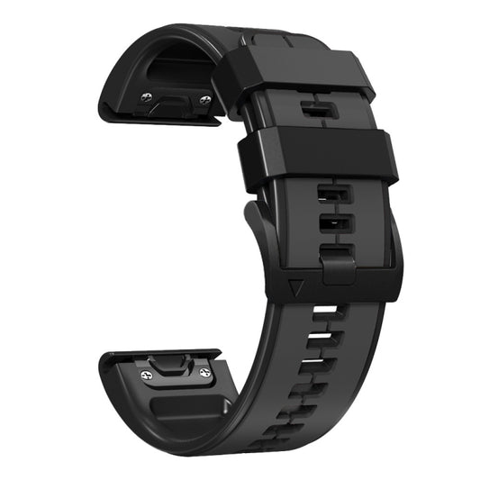 For Garmin Instinct 22mm Silicone Sports Two-Color Watch Band(Carbon Ash + Black) by buy2fix