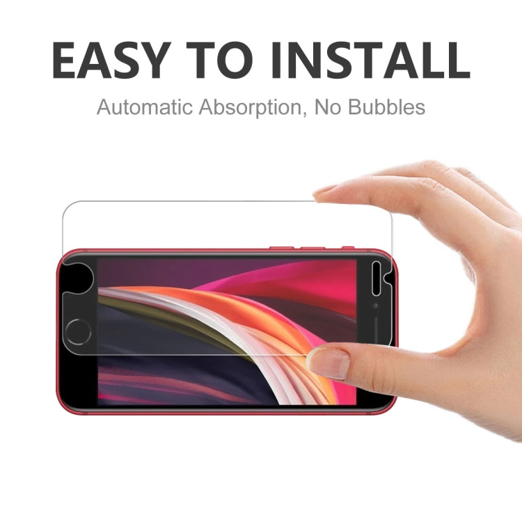 For iPhone SE 2022 / 2020 1pcs ENKAY Thickened Glue No White Edge 0.26mm 9H 2.5D Tempered Glass Film by ENKAY