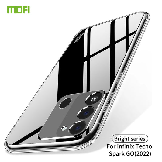 For Tecno Spark GO 2022 MOFI Ming Series Ultra-thin TPU Phone Case(Transparent) by MOFI