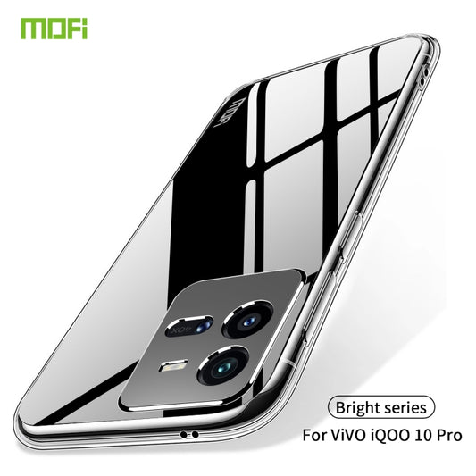 For vivo iQOO 10 Pro MOFI Ming Series Ultra-thin TPU Phone Case(Transparent) by MOFI