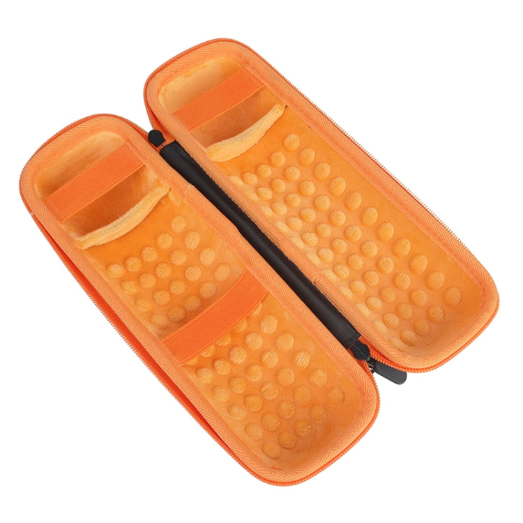 For JBL Flip 6 Portable Storage Box Case(Black Orange) by buy2fix