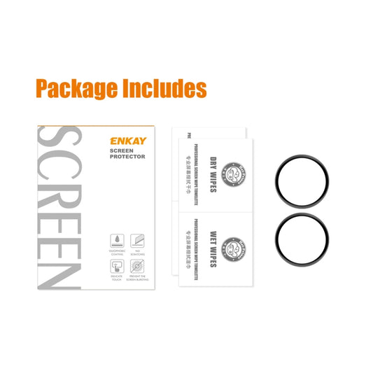 2 PCS For Samsung Galaxy Watch5 44mm ENKAY 3D Full Coverage PC + PMMA HD Screen Protector Film by ENKAY