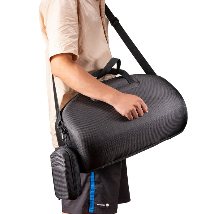 For JBL Boombox2 Anti-pressure Portable Storage Box with Charger Box(Black + orange) by buy2fix