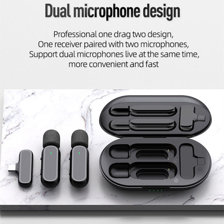 K61 Noise Cancelling Portable Wireless Lapel Microphone for Recording by buy2fix