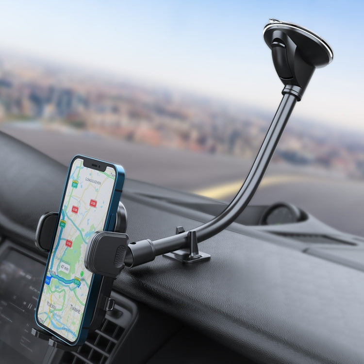 A190+X35 Car Phone Holder Windshield Sucker Mount Bendable Long Arm Stand by buy2fix