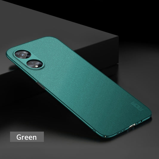 For OPPO A97 5G MOFI Frosted PC Ultra-thin Hard Phone Case(Green) by MOFI
