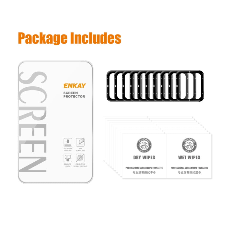 10 PCS For Garmin Venu SQ 2 ENKAY 3D Full Coverage Soft PC Edge + PMMA HD Screen Protector Film(Sport Version) by ENKAY