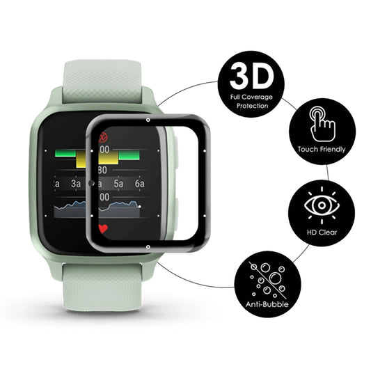 10 PCS For Garmin Venu SQ 2 ENKAY 3D Full Coverage Soft PC Edge + PMMA HD Screen Protector Film(Music Version) by ENKAY