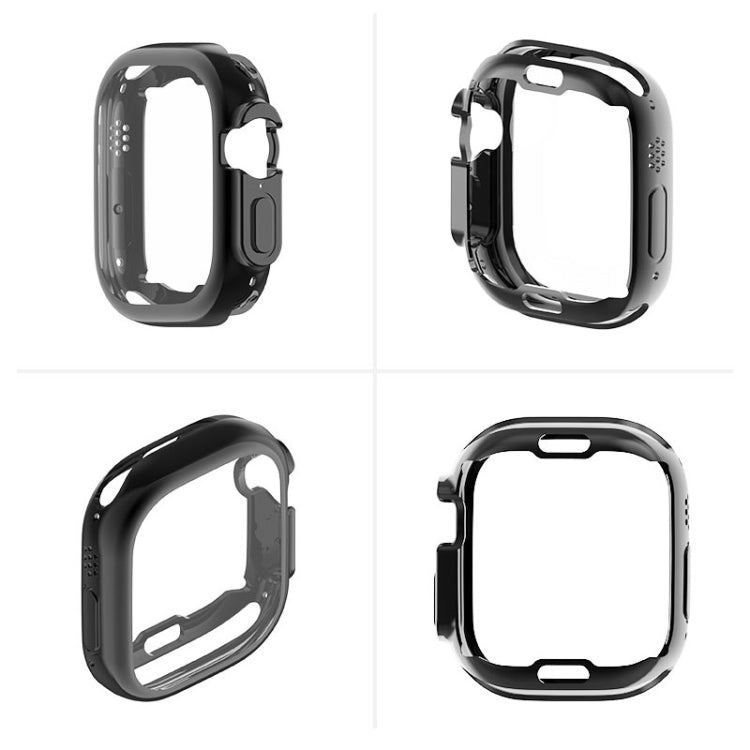 ENKAY Electroplated Soft TPU Case with Screen Film For Apple Watch Ultra 3 / 2 /1 49mm(Red) by ENKAY