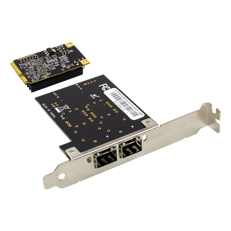 ST7243 MiniPCI-E Dual Interface Fiber Gigabit Fiber Optic SFP Server Network Card by buy2fix