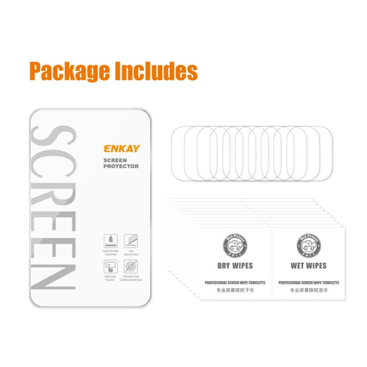 For Apple Watch Ultra 1 / 2 / 3 49mm 10pcs ENKAY 0.2mm 9H Tempered Glass Watch Film by ENKAY