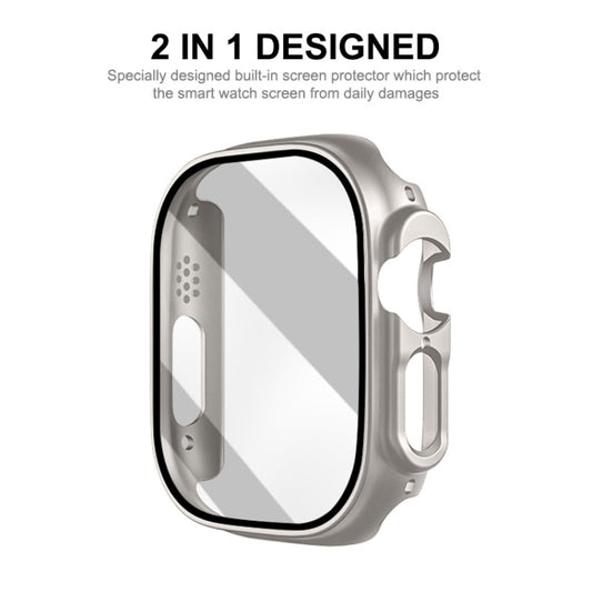 For Apple Watch Ultra 3 / 2 / 1 49mm ENKAY PC Frame 9H Tempered Glass Case(Transparent) by ENKAY