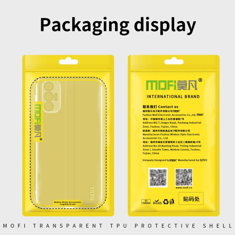For vivo Y22 / Y22s MOFI Ming Series Ultra-thin TPU Phone Case(Transparent) by MOFI