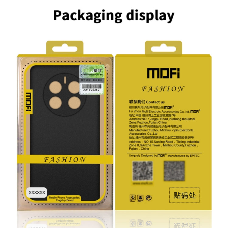 For Huawei Mate 50 Pro MOFI Fandun Series Frosted Ultra-thin PC Hard Phone Case(Blue) by MOFI