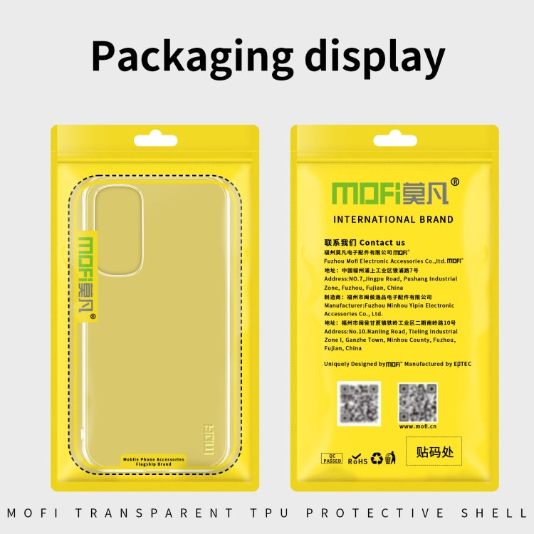 For Motorola Moto Edge 30 MOFI Ming Series Ultra-thin TPU Phone Case(Transparent) by MOFI