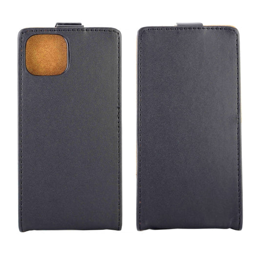 For iPhone 14 Vertical Flip Leather Phone Case with Card Slot(Black) by buy2fix