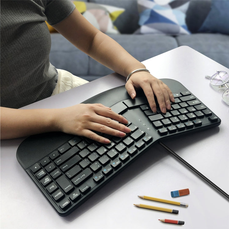 390B Ergonomic Compact Size Gaming Keyboard by buy2fix