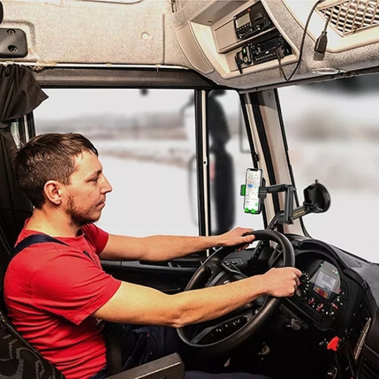 D001 Mount For Truck Excavator Forklift Long Arm Sturdy Cell Phone Holder by buy2fix