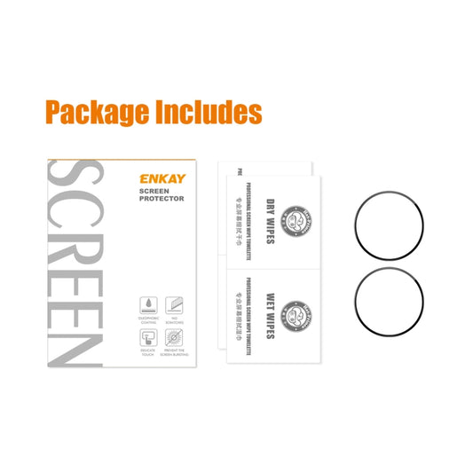 2pcs For Amazfit GTR 4 ENKAY 3D Full Coverage Soft PC Edge + PMMA HD Screen Protector Film by ENKAY