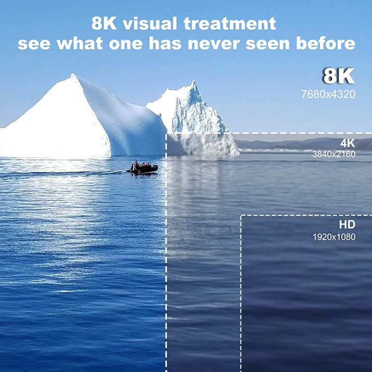 JUNSUNMAY 8K 30m HDMI Adapter Signal Amplifier HDMI Repeater Extender(Grey) by JUNSUNMAY