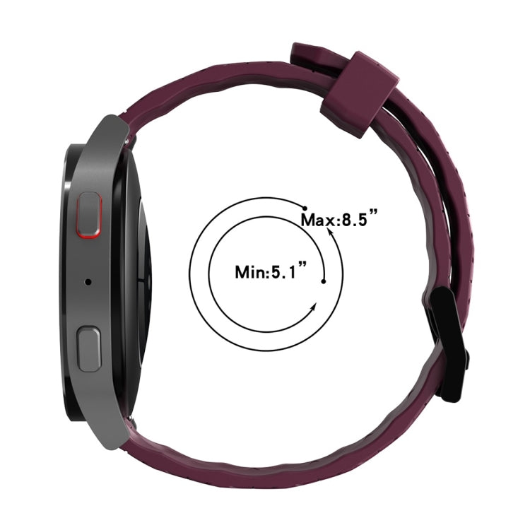 For Amazfit GTR 4 22mm Football Pattern Solid Color Silicone Watch Band(Black) by buy2fix