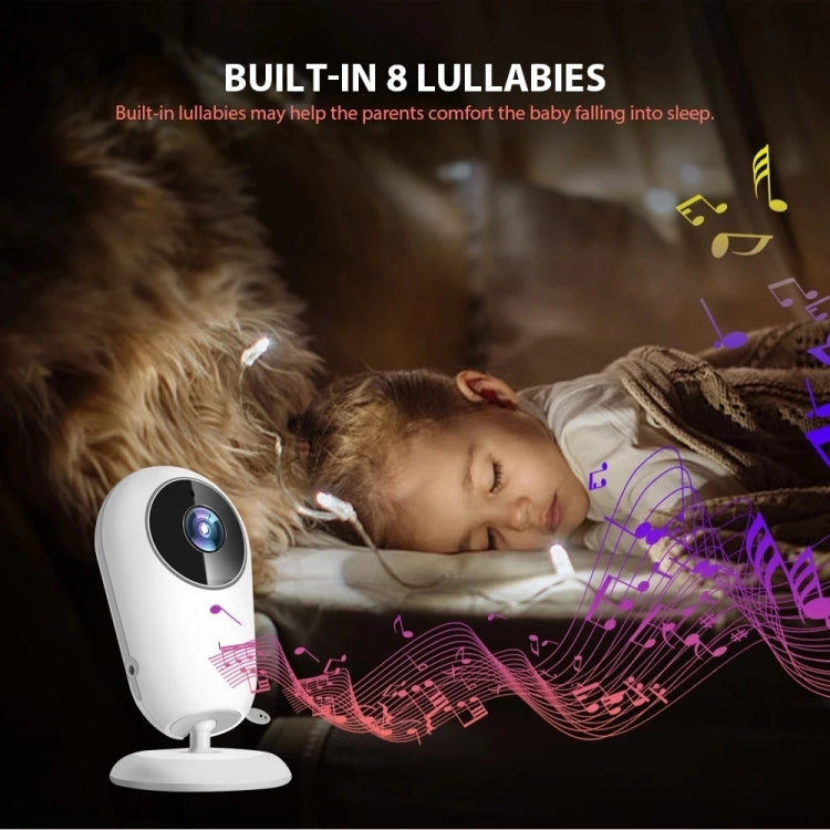 VB608 4.3 inch Wireless Video Baby Monitor IR LED Night Vision Intercom Surveillance Camera(EU Plug) by buy2fix