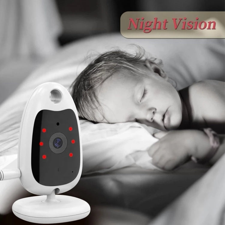 VB610 Baby Monitor Camera Wireless Two-way Talk Back Baby Night Vision IR Monitor(EU Plug) by buy2fix