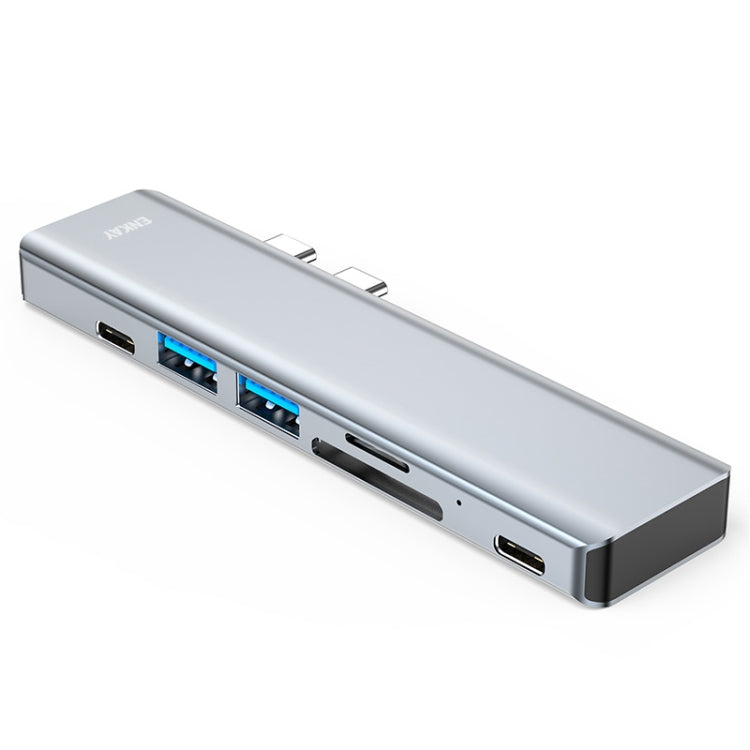 ENKAY Hat-Prince 7 in 2 Type-C to 4K HDMI Docking Station Adapter Hub SD/TF Card Reader by buy2fix