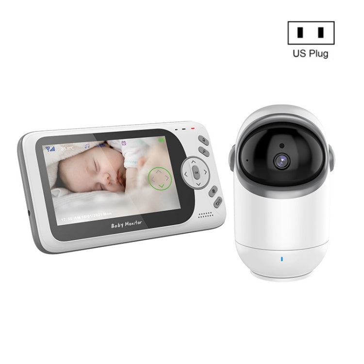 VB801 4.3 inch Night Vision Camera Baby Monitor, Wireless Intercom Audio Video Camera, Temperature Detection(US Plug) by buy2fix