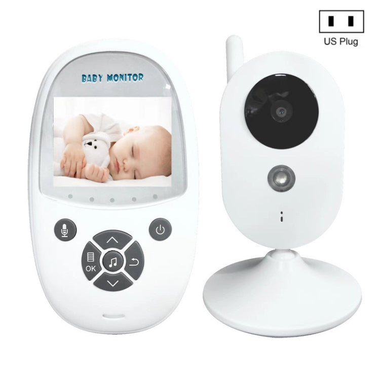 ZR302 2.4GHz Digital Video Smart Baby Monitor Night Vision Camera, Music Player, Two Way Intercom Function(US Plug) - Baby Monitor by buy2fix | Online Shopping UK | buy2fix