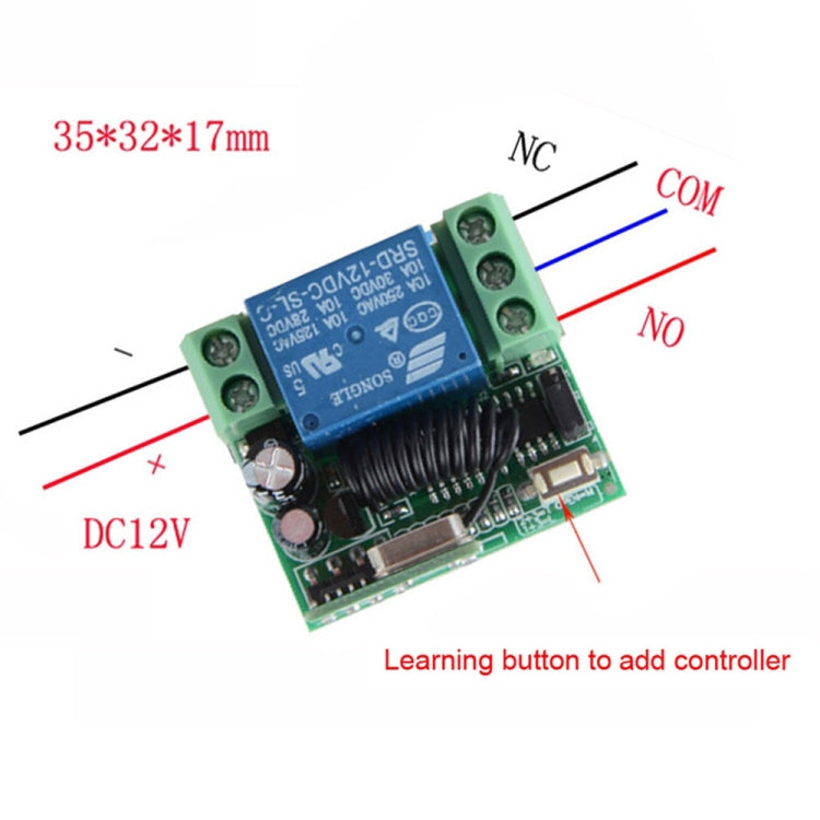 12V 10A RF Wireless Remote Control Switch 1CH Relay Receiver by buy2fix