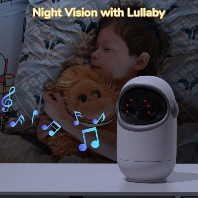 VB802 3.2 inch Baby Monitor Wireless Digital Video Rotating Camera(EU Plug) by buy2fix