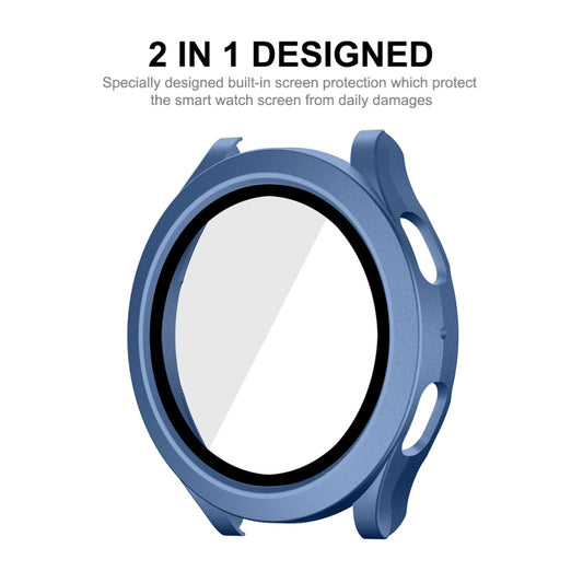 For Samsung Galaxy Watch4/5 44mm ENKAY Hat-Prince Waterproof Full Coverage PC Frame + 9H Tempered Glass Case(Transparent) by ENKAY