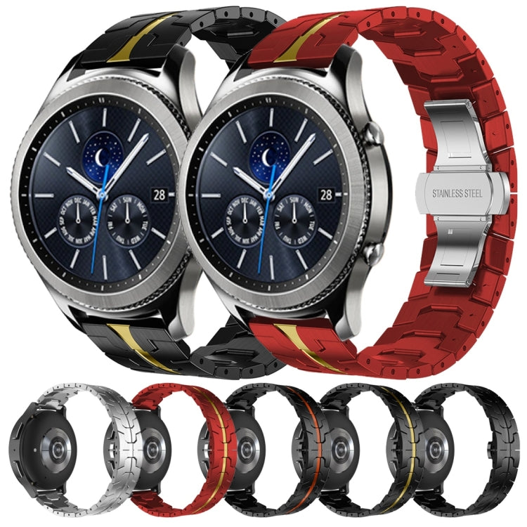 For Samsung Gear S3 Classic Armor Stainless Steel Metal Watch Band(Black) by buy2fix